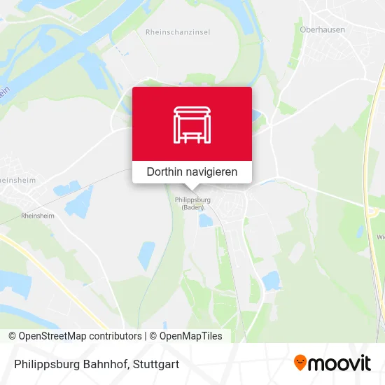 Philippsburg Bahnhof Karte