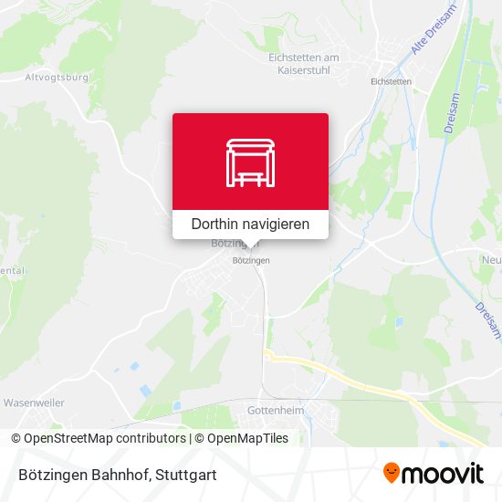Bötzingen Bahnhof Karte