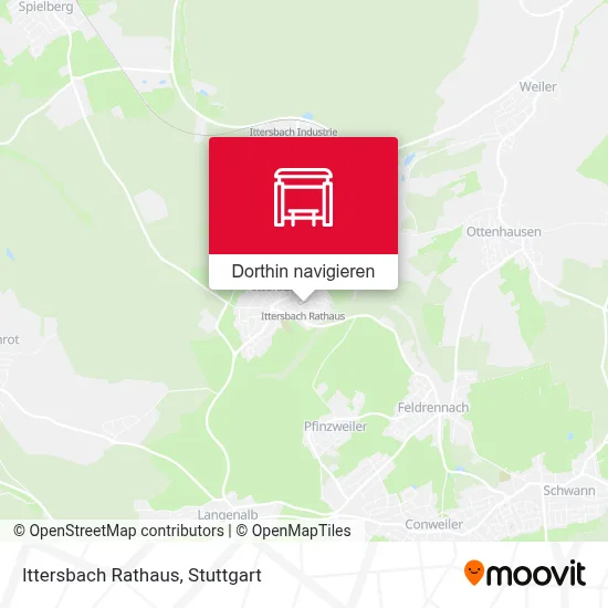 Ittersbach Rathaus Karte
