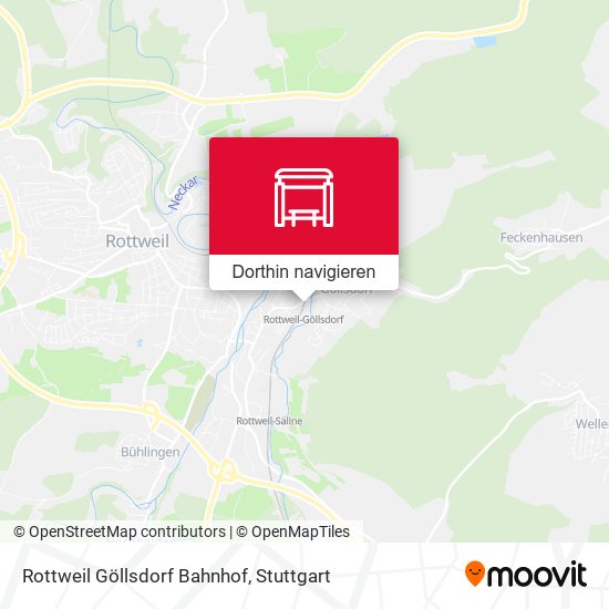 Rottweil Göllsdorf Bahnhof Karte