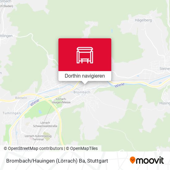Brombach/Hauingen (Lörrach) Ba Karte