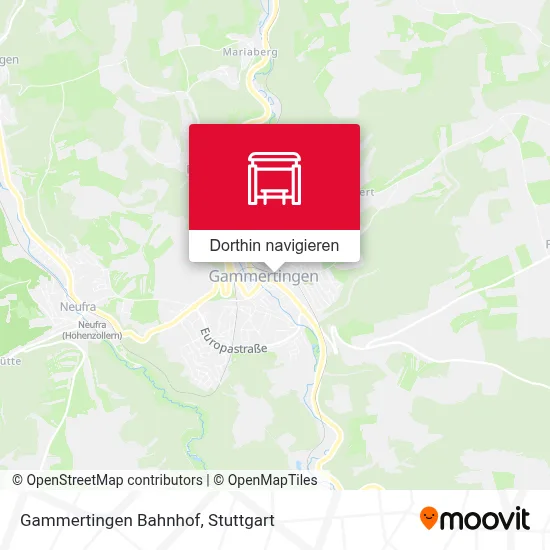 Gammertingen Bahnhof Karte