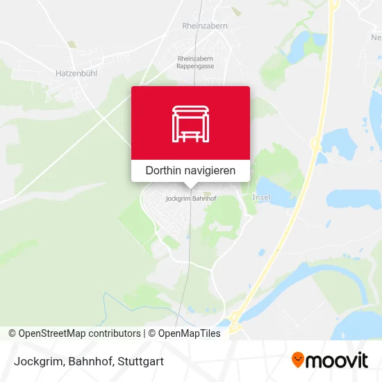 Jockgrim, Bahnhof Karte