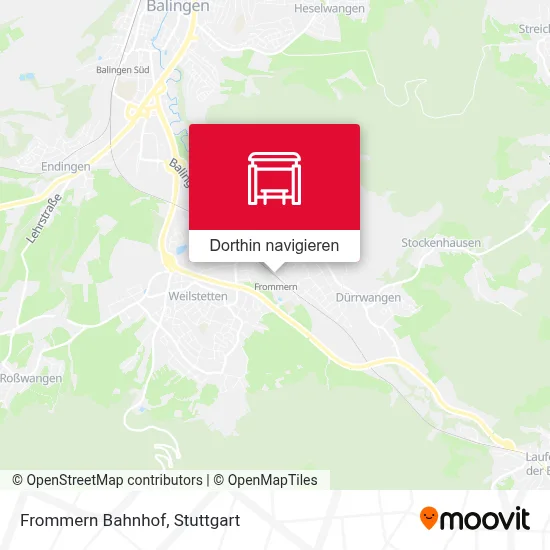 Frommern Bahnhof Karte