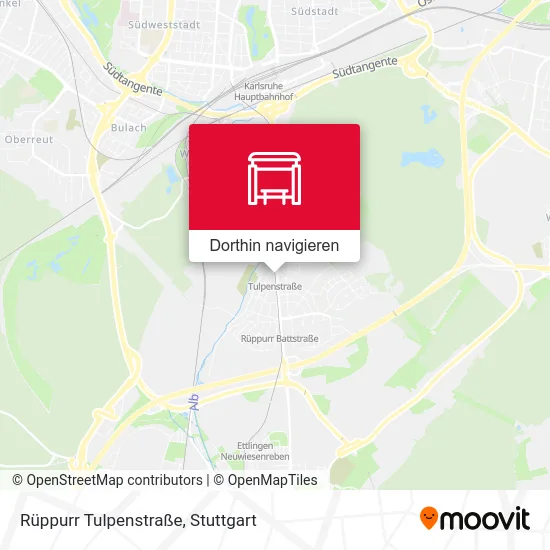 Rüppurr Tulpenstraße Karte