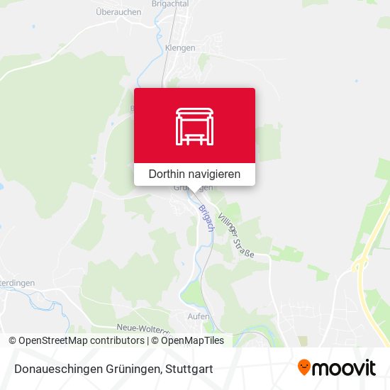 Donaueschingen Grüningen Karte