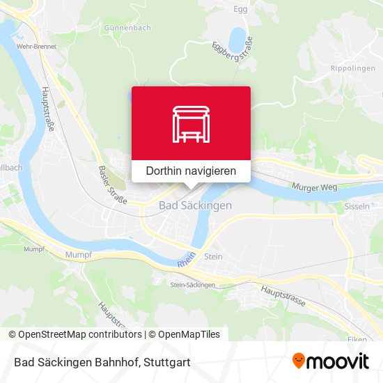 Bad Säckingen Bahnhof Karte