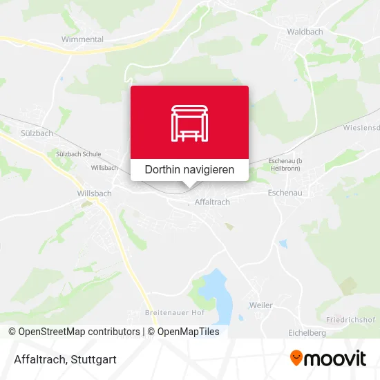 Affaltrach Karte