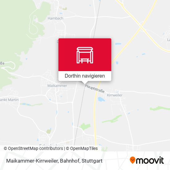 Maikammer-Kirrweiler, Bahnhof Karte