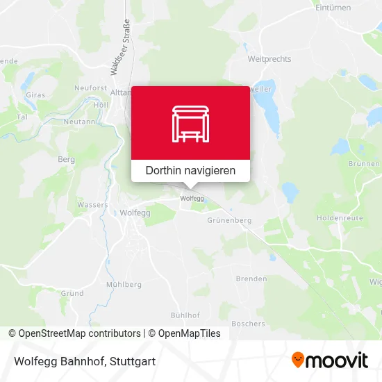 Wolfegg Bahnhof Karte