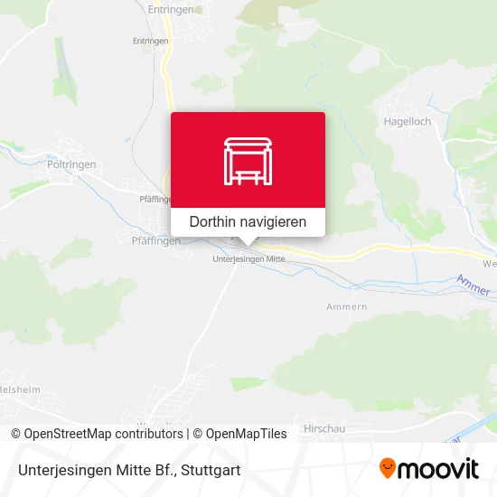 Unterjesingen Mitte Bf. Karte