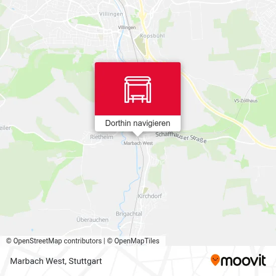 Marbach West Karte