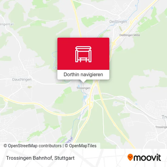 Trossingen Bahnhof Karte