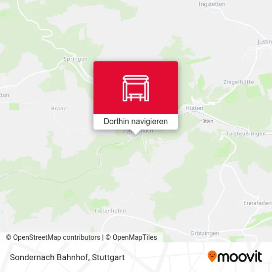 Sondernach Bahnhof Karte