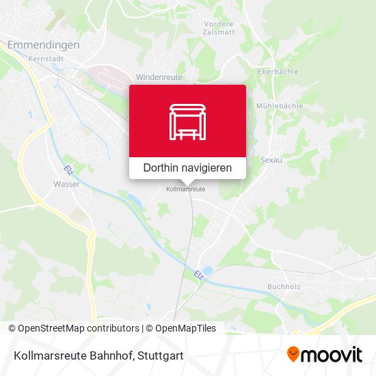 Kollmarsreute Bahnhof Karte