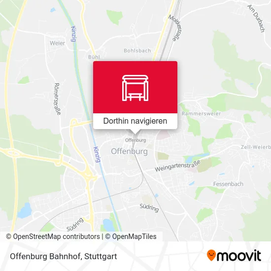 Offenburg Bahnhof Karte