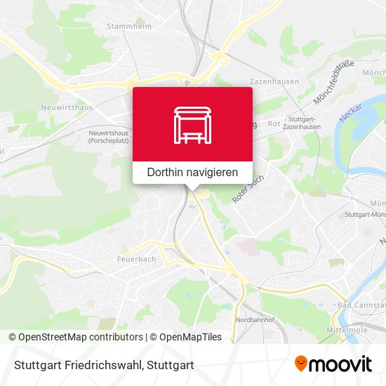 Stuttgart Friedrichswahl Karte