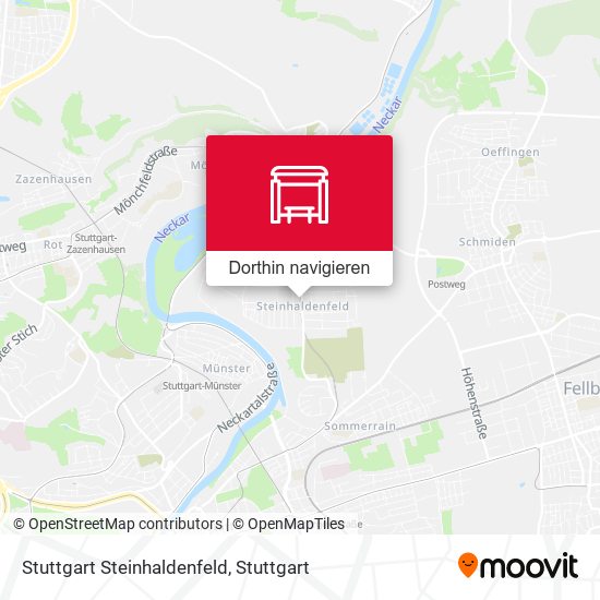 Stuttgart Steinhaldenfeld Karte