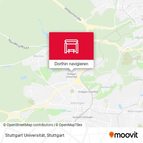 Stuttgart Universität Karte