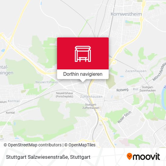 Stuttgart Salzwiesenstraße Karte