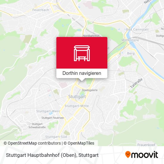 Stuttgart Hauptbahnhof (Oben) Karte