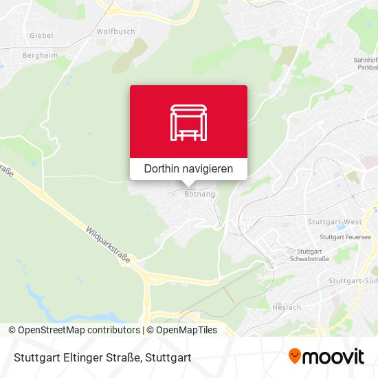 Stuttgart Eltinger Straße Karte