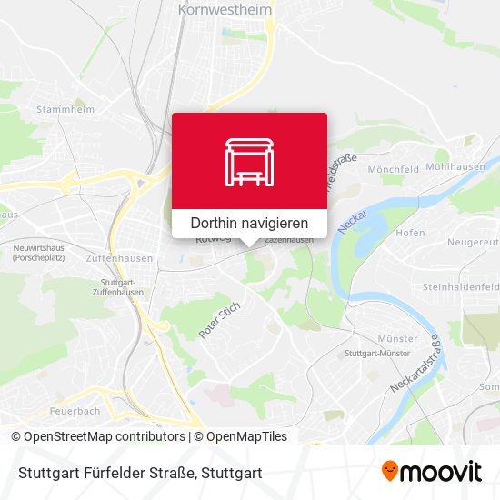 Stuttgart Fürfelder Straße Karte