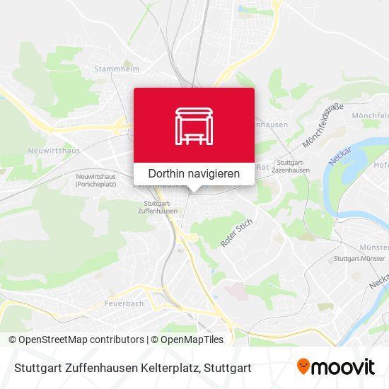 Stuttgart Zuffenhausen Kelterplatz Karte