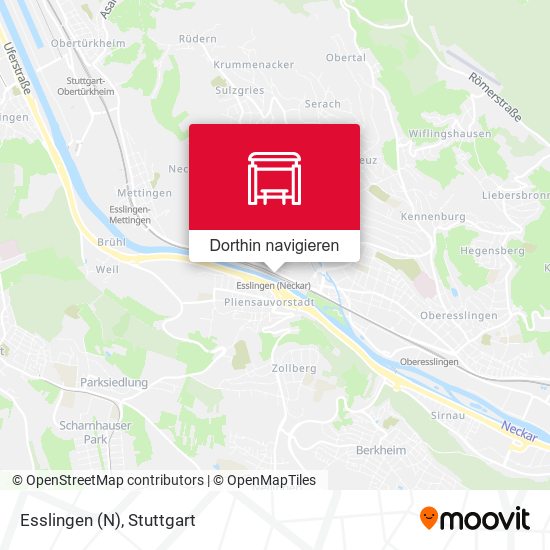 Esslingen (N) Karte