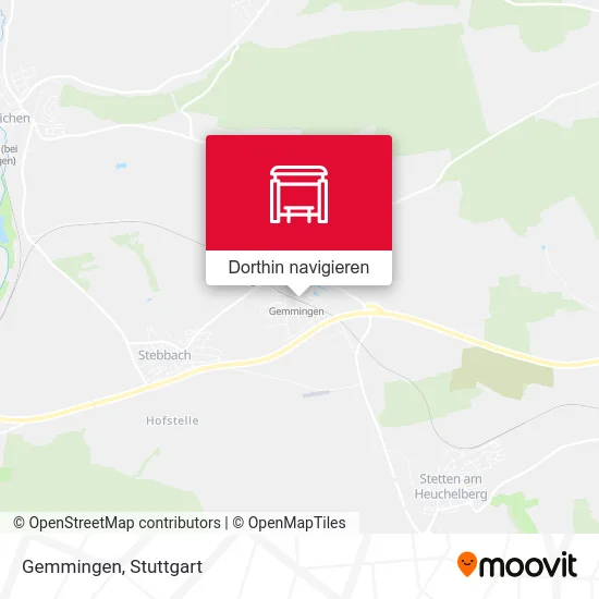 Gemmingen Karte