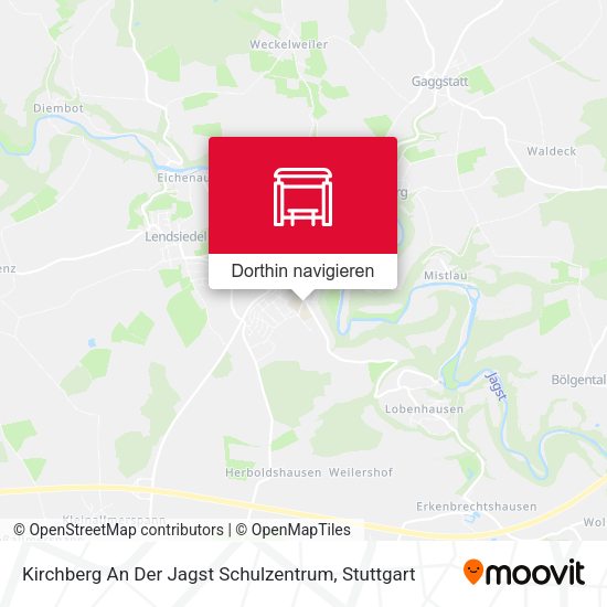 Kirchberg An Der Jagst Schulzentrum Karte