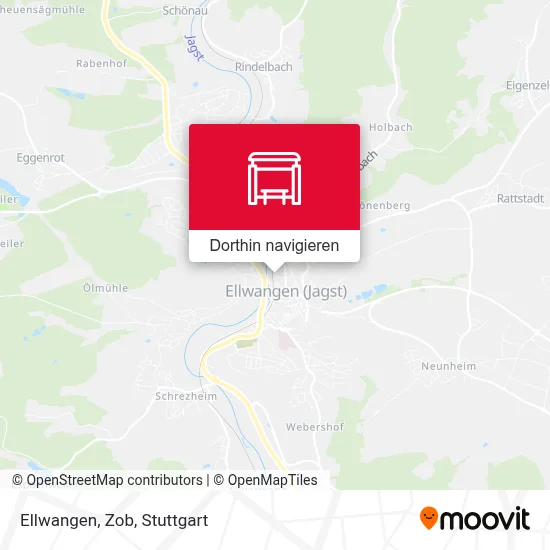 Ellwangen, Zob Karte