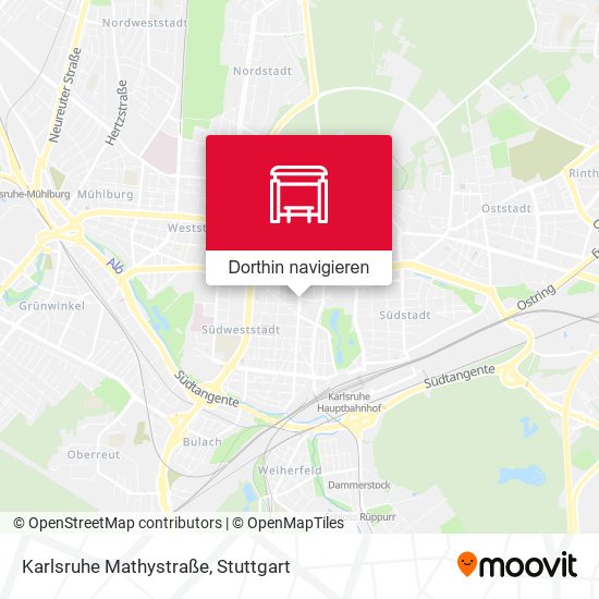 Karlsruhe Mathystraße Karte
