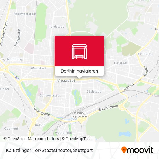 Ka Ettlinger Tor/Staatstheater Karte