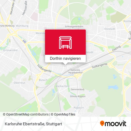 Karlsruhe Ebertstraße Karte