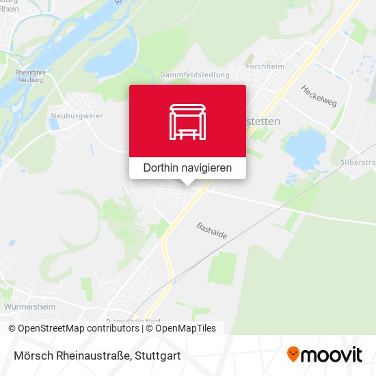 Mörsch Rheinaustraße Karte