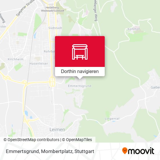 Emmertsgrund, Mombertplatz Karte