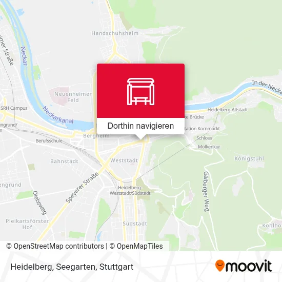 Heidelberg, Seegarten Karte