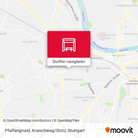 Pfaffengrund, Kranichweg/Stotz Karte