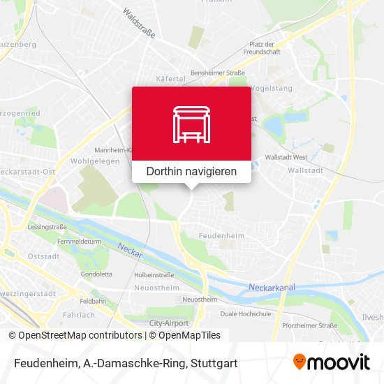 Feudenheim, A.-Damaschke-Ring Karte