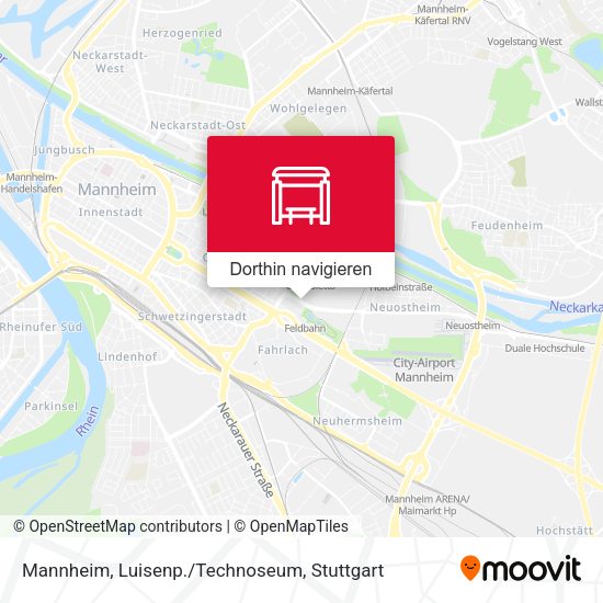 Mannheim, Luisenp./Technoseum Karte
