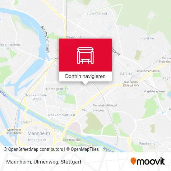 Mannheim, Ulmenweg Karte
