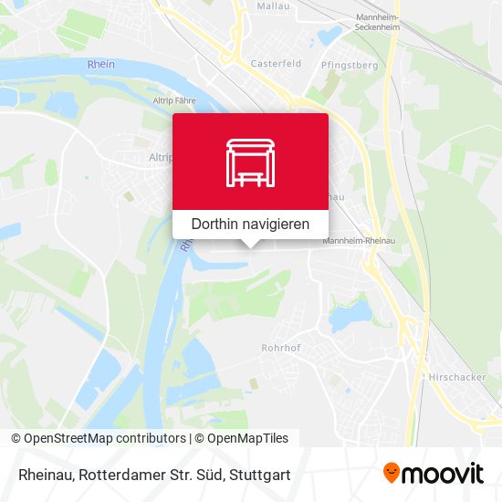 Rheinau, Rotterdamer Str. Süd Karte