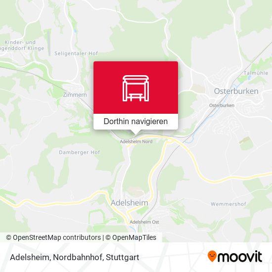 Adelsheim, Nordbahnhof Karte