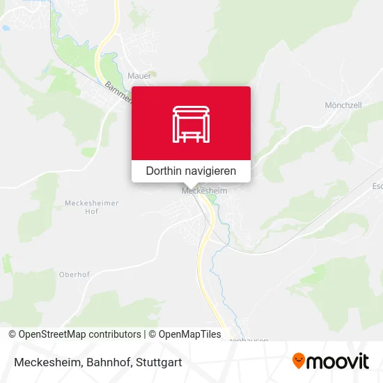 Meckesheim, Bahnhof Karte