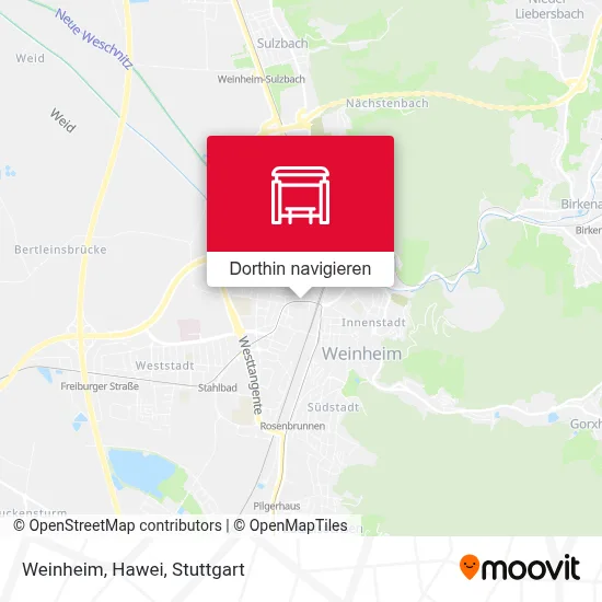 Weinheim, Hawei Karte