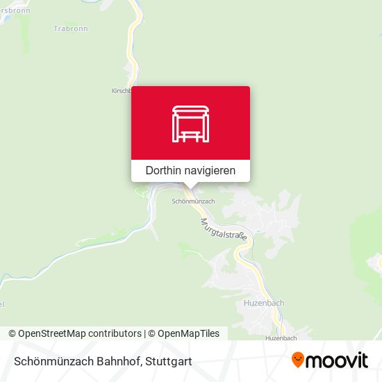Schönmünzach Bahnhof Karte