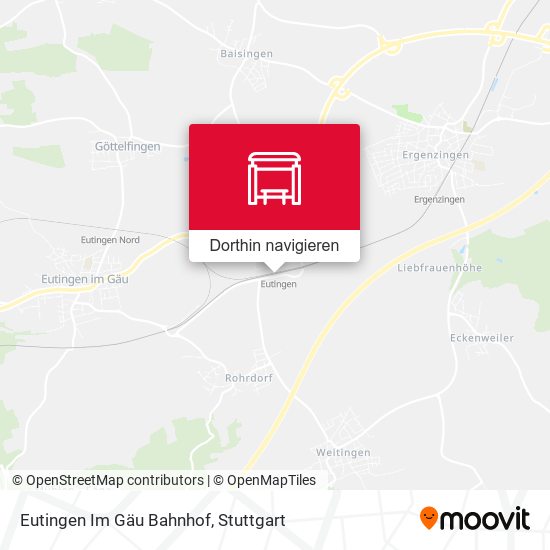 Eutingen Im Gäu Bahnhof Karte