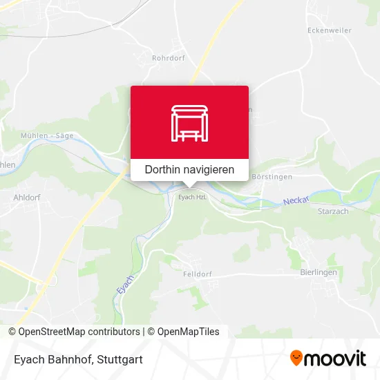 Eyach Bahnhof Karte