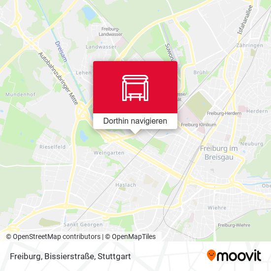 Freiburg, Bissierstraße Karte